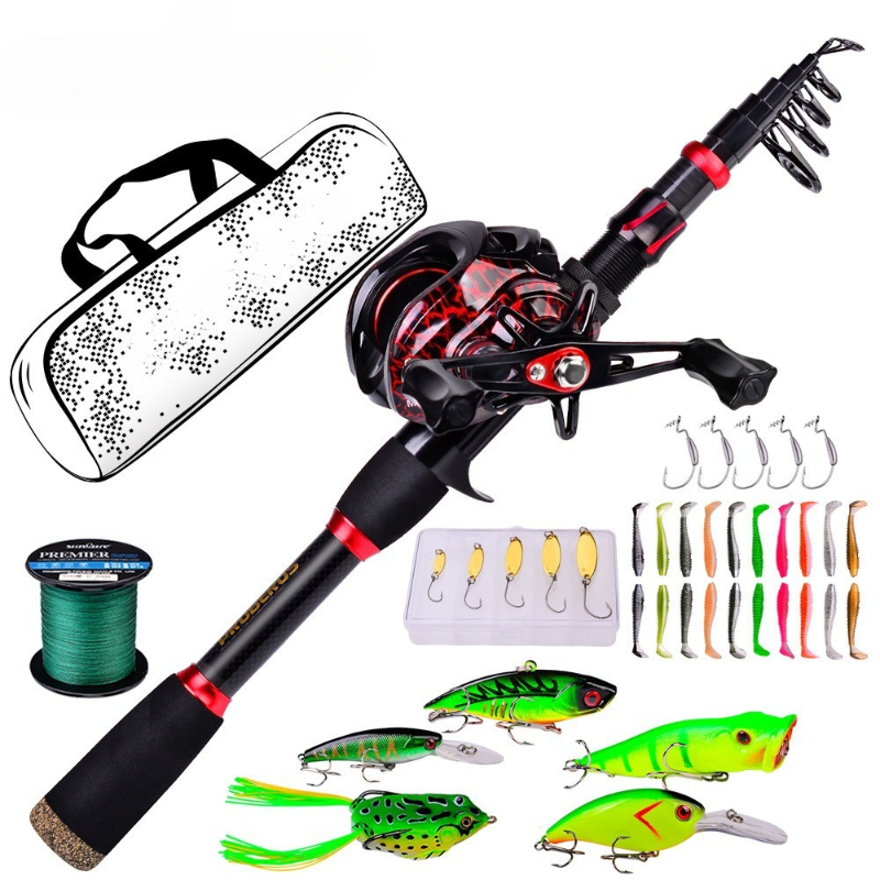 Freshwater Line - Kombo Joran dan Reel Baitcasting Serat