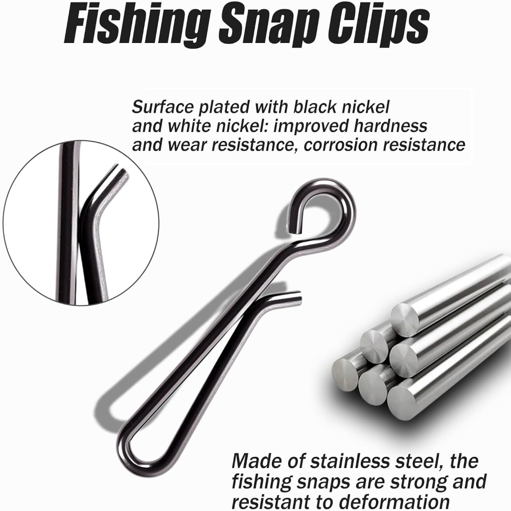 100Pcs Klip Snap Pancing Baja  - Freshwater Line ulasan dan harga