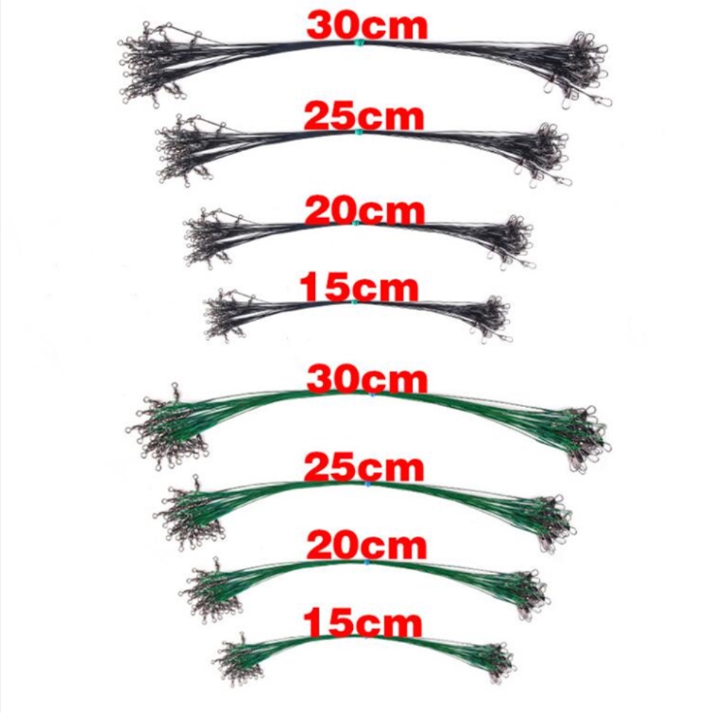 10 Pcs/lot Anti Gigitan Steel  - Leader Line ulasan dan harga
