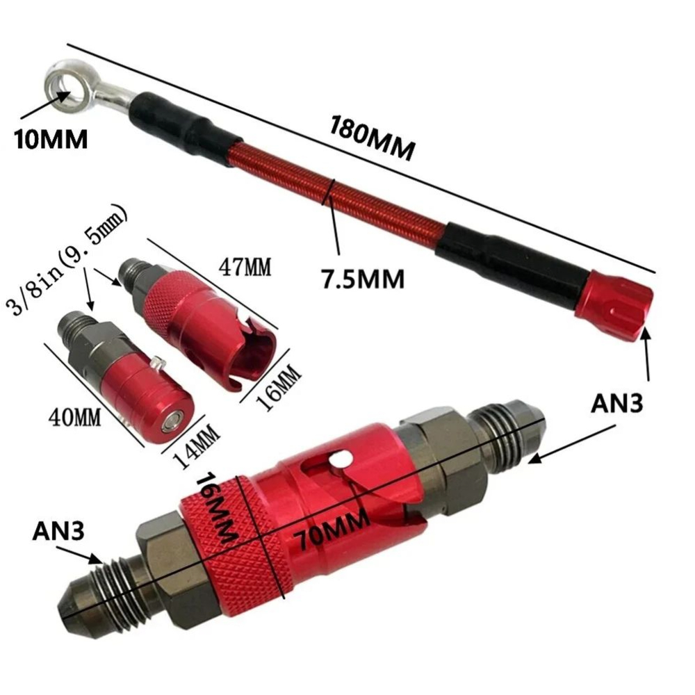 Kit Adaptor Selang Rem Cepat A - Braided Line ulasan dan harga