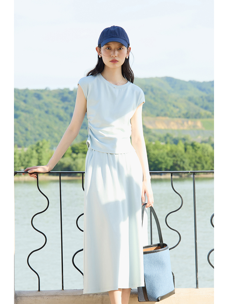ZIQIAO Petite Set rok kaus len - Fly Line ulasan dan harga