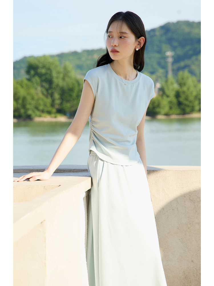 ZIQIAO Petite Set rok kaus len - Fly Line ulasan dan harga