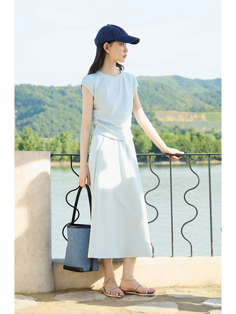 ZIQIAO Petite Set rok kaus len - Fly Line ulasan dan harga